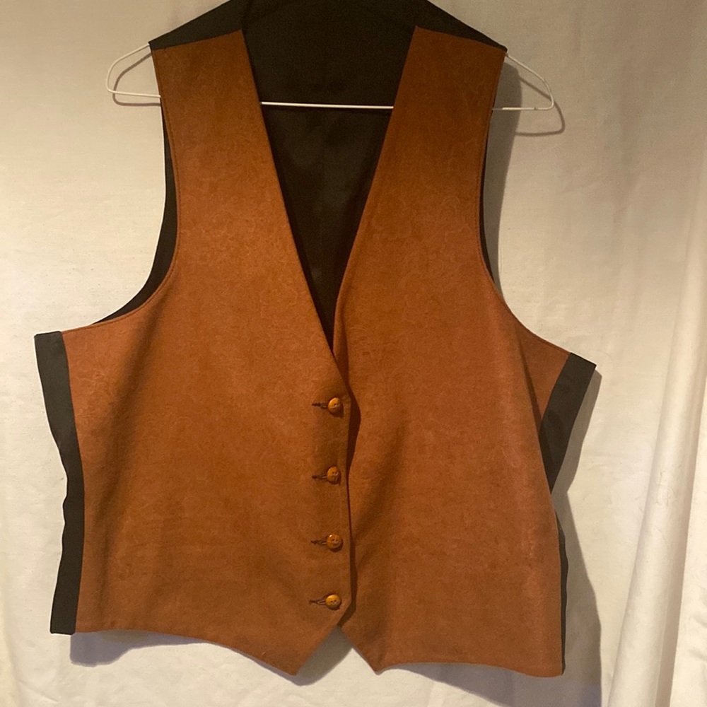 Mens Reversible Western Style Vest